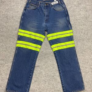 Dickies jeans mens 32x28 Straightleg Reflective workwear bright Safety Rollback‎
